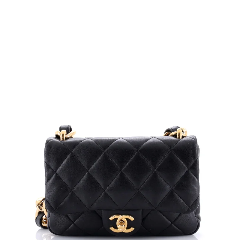 Funky Town Flap Bag Quilted Lambskin Small