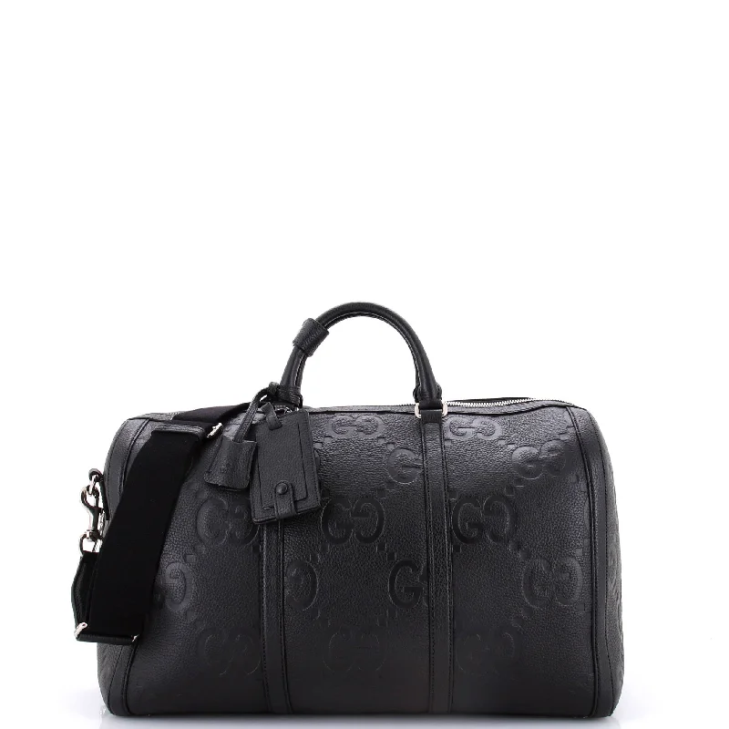 Duffle Bag Jumbo GG Embossed Leather Small