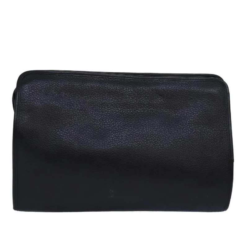 BURBERRYSs Clutch Bag Leather Black  bs15681