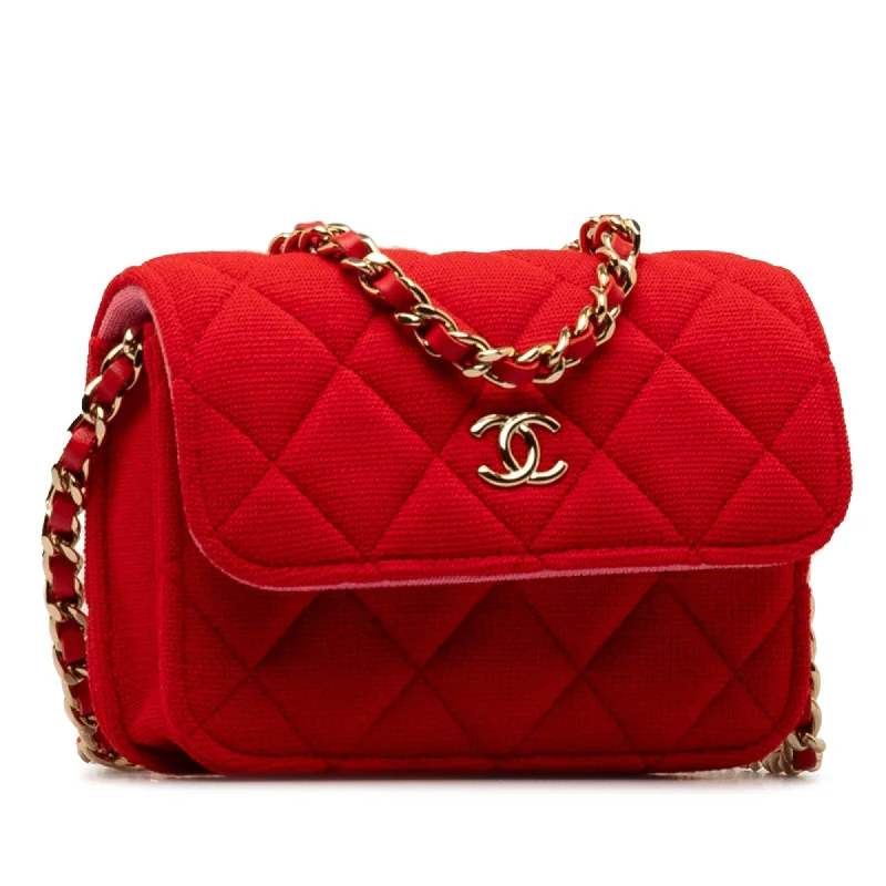 Chanel Mini Quilted Jersey VIP Crossbody (3DOyps)