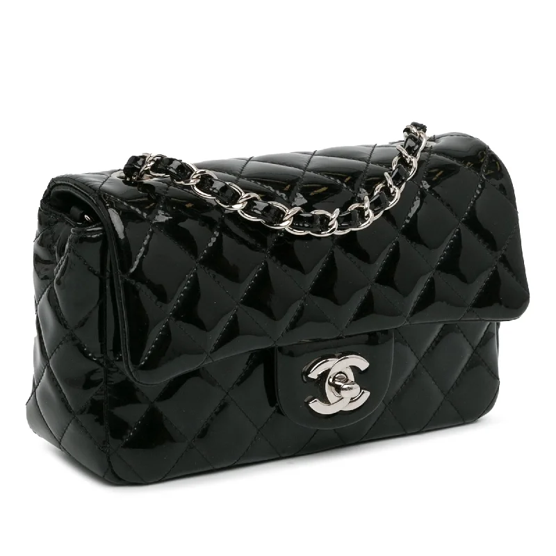 Chanel Mini Rectangular Classic Patent Single Flap (foRix8)