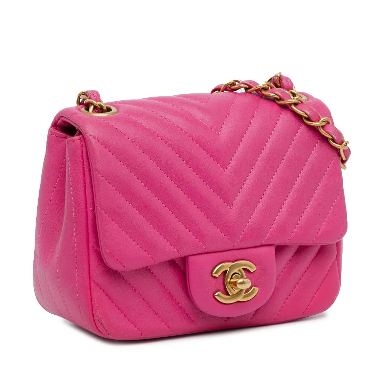 Chanel Mini Square Classic Lambskin Chevron Flap (ta6olT)