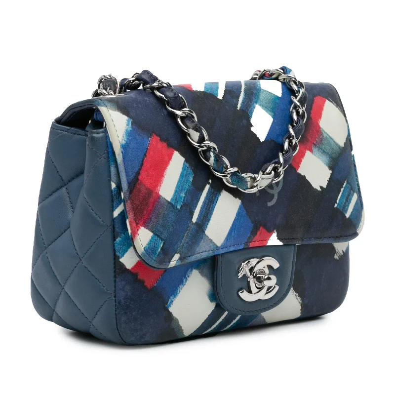 Chanel Mini Square Classic Printed Lambskin Airlines Flap (jTZMhW)