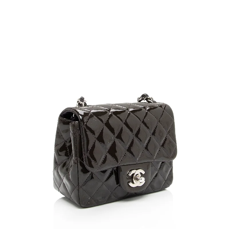 Chanel Patent Leather Classic Square Mini Flap Bag