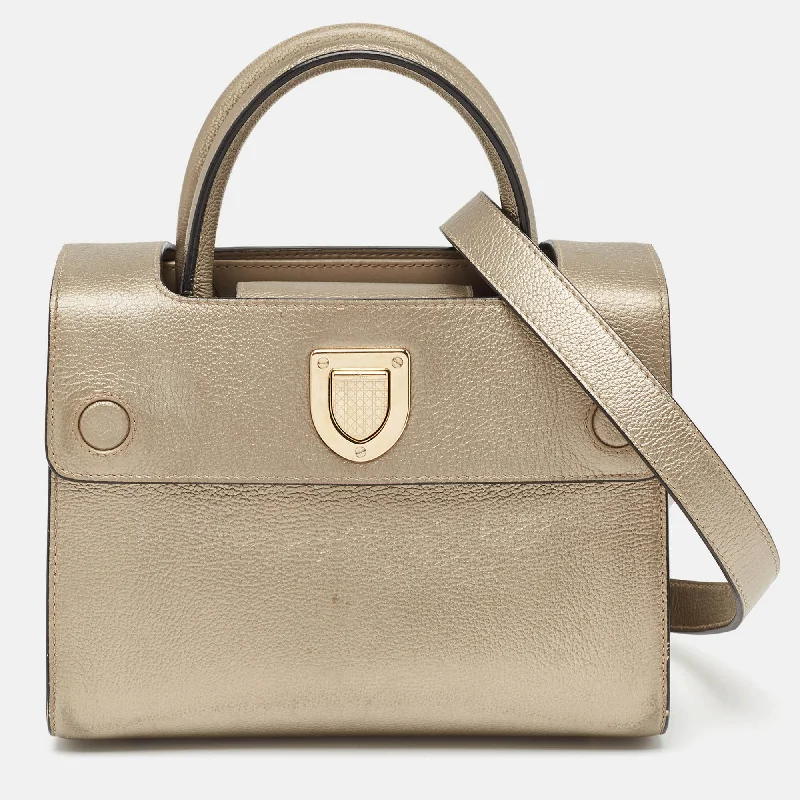 DIOR Light Gold Leather Mini ever Tote