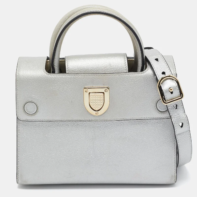 DIOR Silver Leather Mini ever Tote