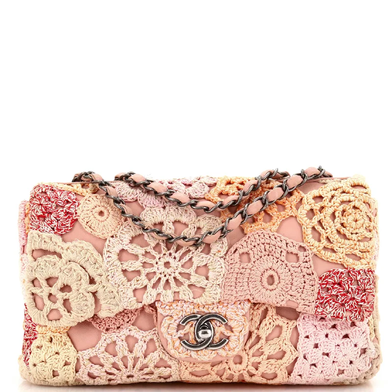 Paris-Seoul Flap Bag Crochet and Lambskin Medium