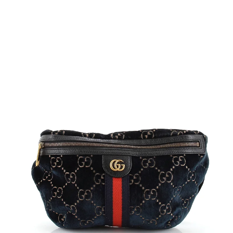 Ophidia Zip Belt Bag GG Velvet