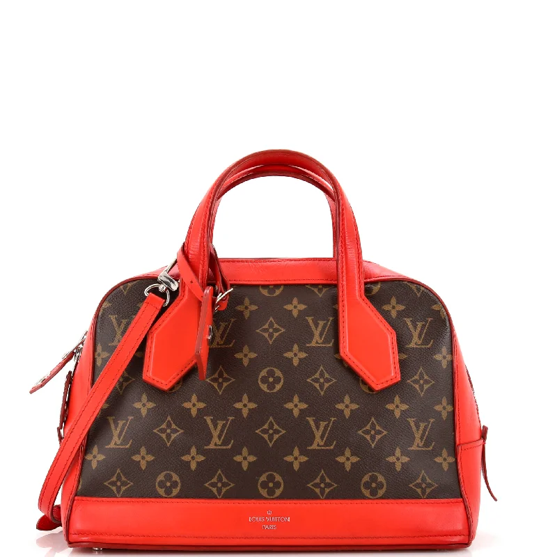 Dora Handbag Monogram Canvas and Calfskin PM