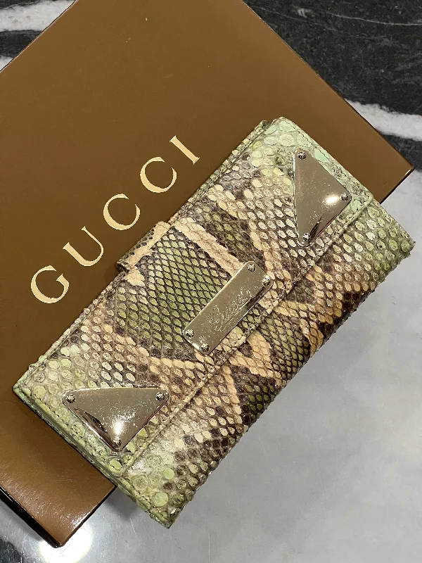 GUCCI PYTHON CONTINENTAL WALLET